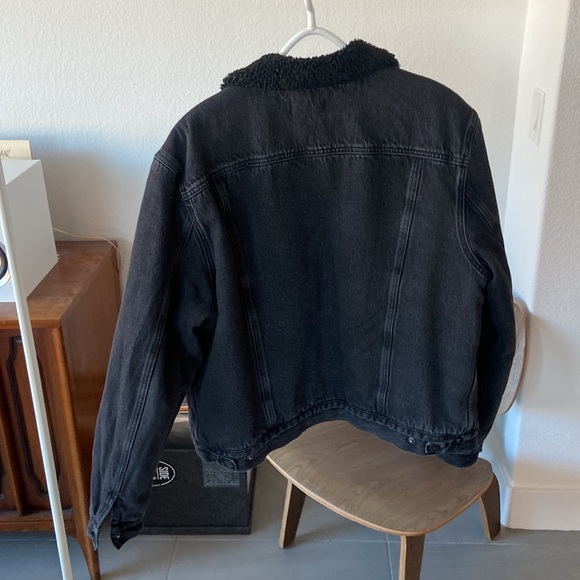 All Saints - Men’s Sherpa Denim Jacket - Large - Picture 3 of 3